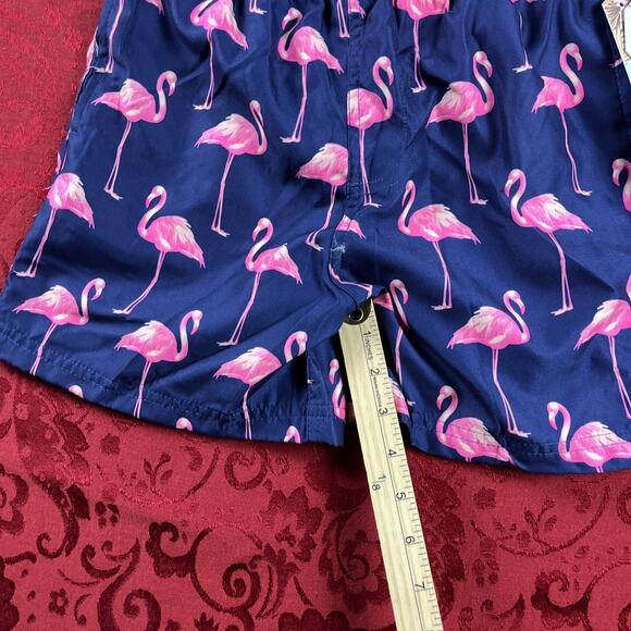 Spicy Tuna Swim Trunks Shorts Boys 14 Blue Flamingo Print Lined New With Tags - Picture 6 of 9